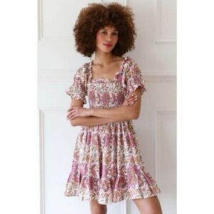 Mille Resort Kiki Pink Lily Dress size S